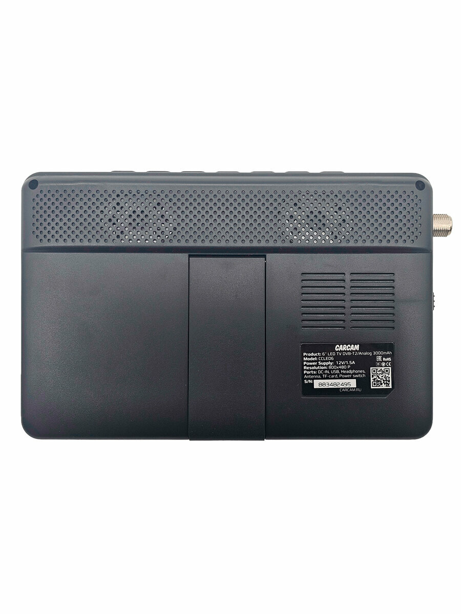 Портативный телевизор CARCAM 6" LED TV DVB-T2/Analog 3000 mAh (CCLED6) — фото 1