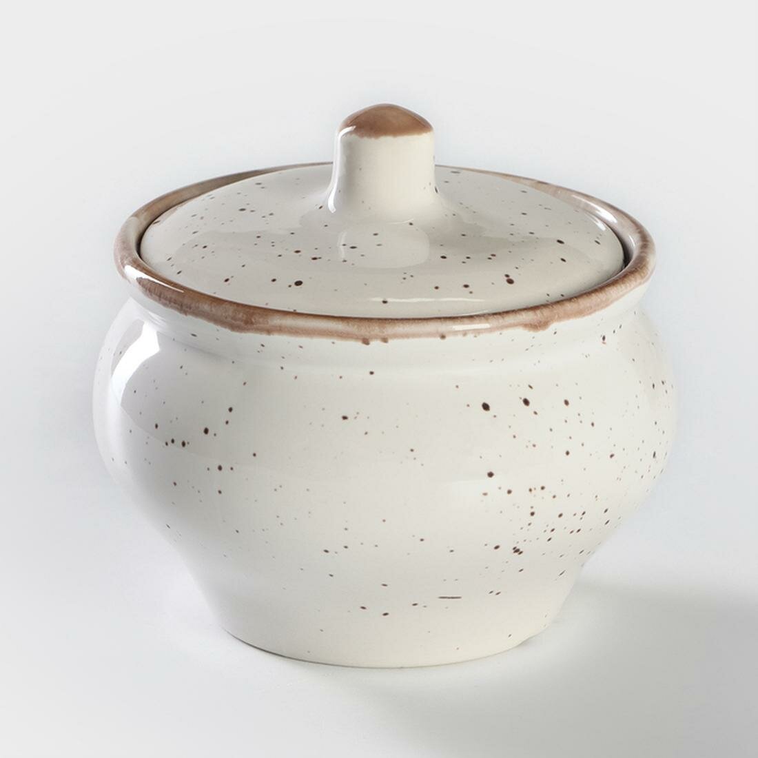 Горшок для запекания Хорекс Punto bianca фарфор 500мл бежевый