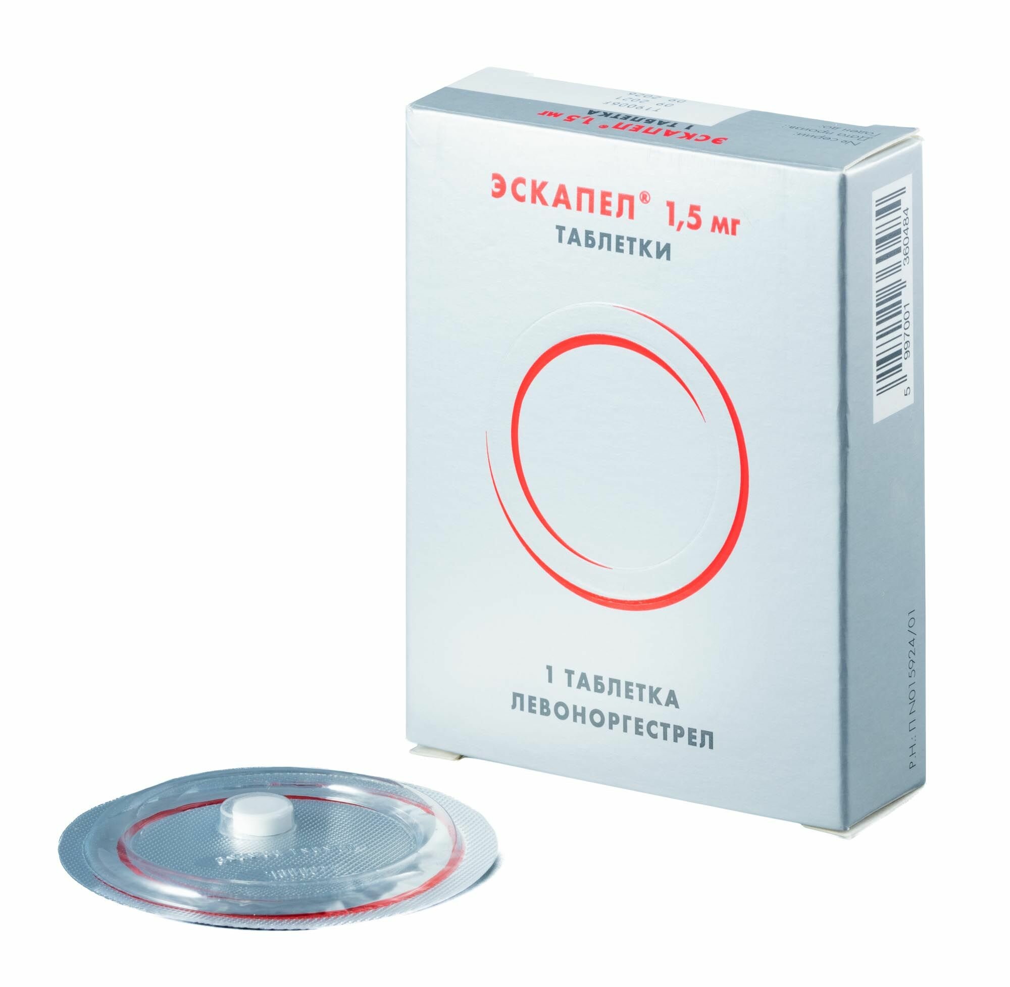 Эскапел таблетки 1.5 мг 1 шт.