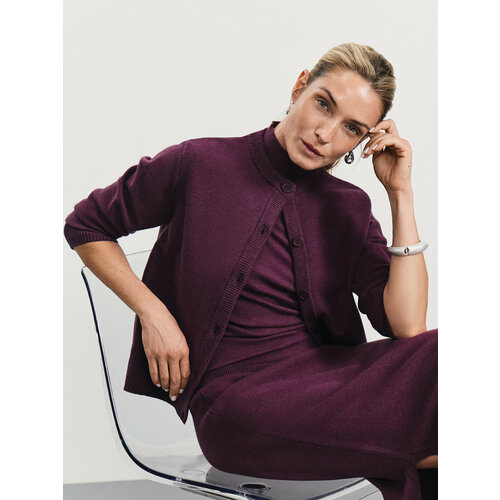 фото Кардиган zarina, размер xs (ru 42), , бордовый