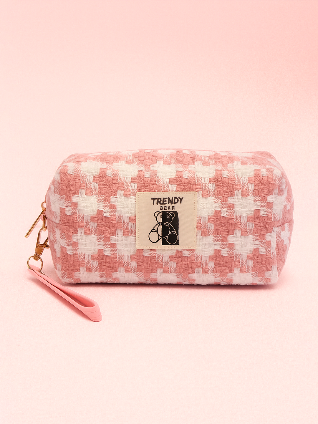 Косметичка ширина: 10 см., высота: 6.5 см., длина: 21 см., , розовый — фото 1