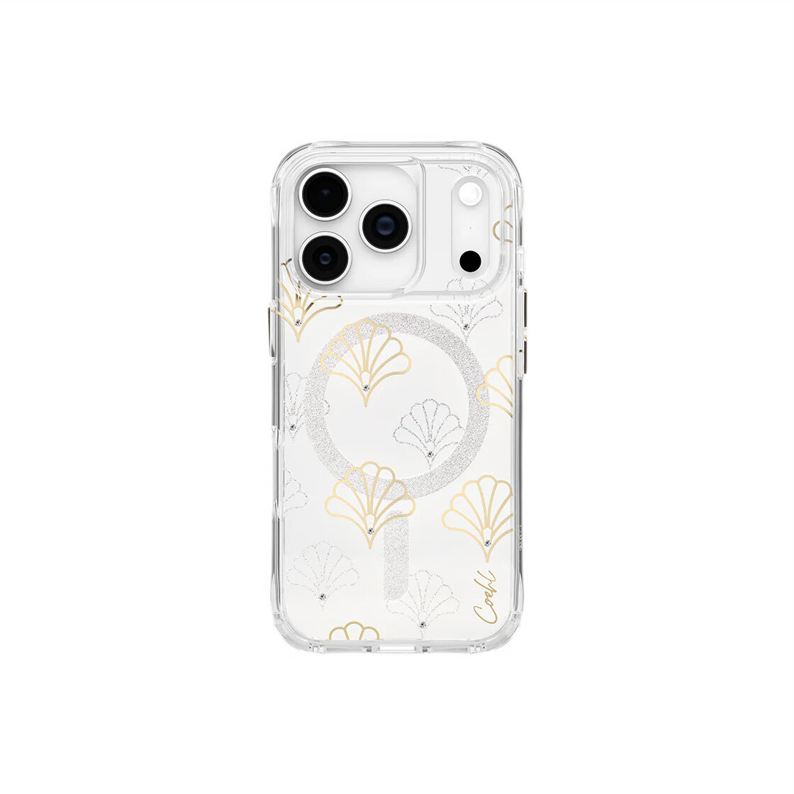 Защитный чехол Uniq COEHL IML Maree (MagSafe) для iPhone 17 Pro Sparkling Silver