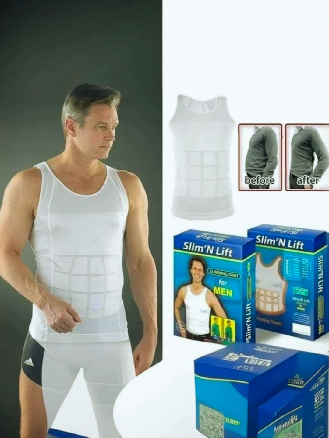 Майка Корректирующее бельё, размер L, белый — фото 1