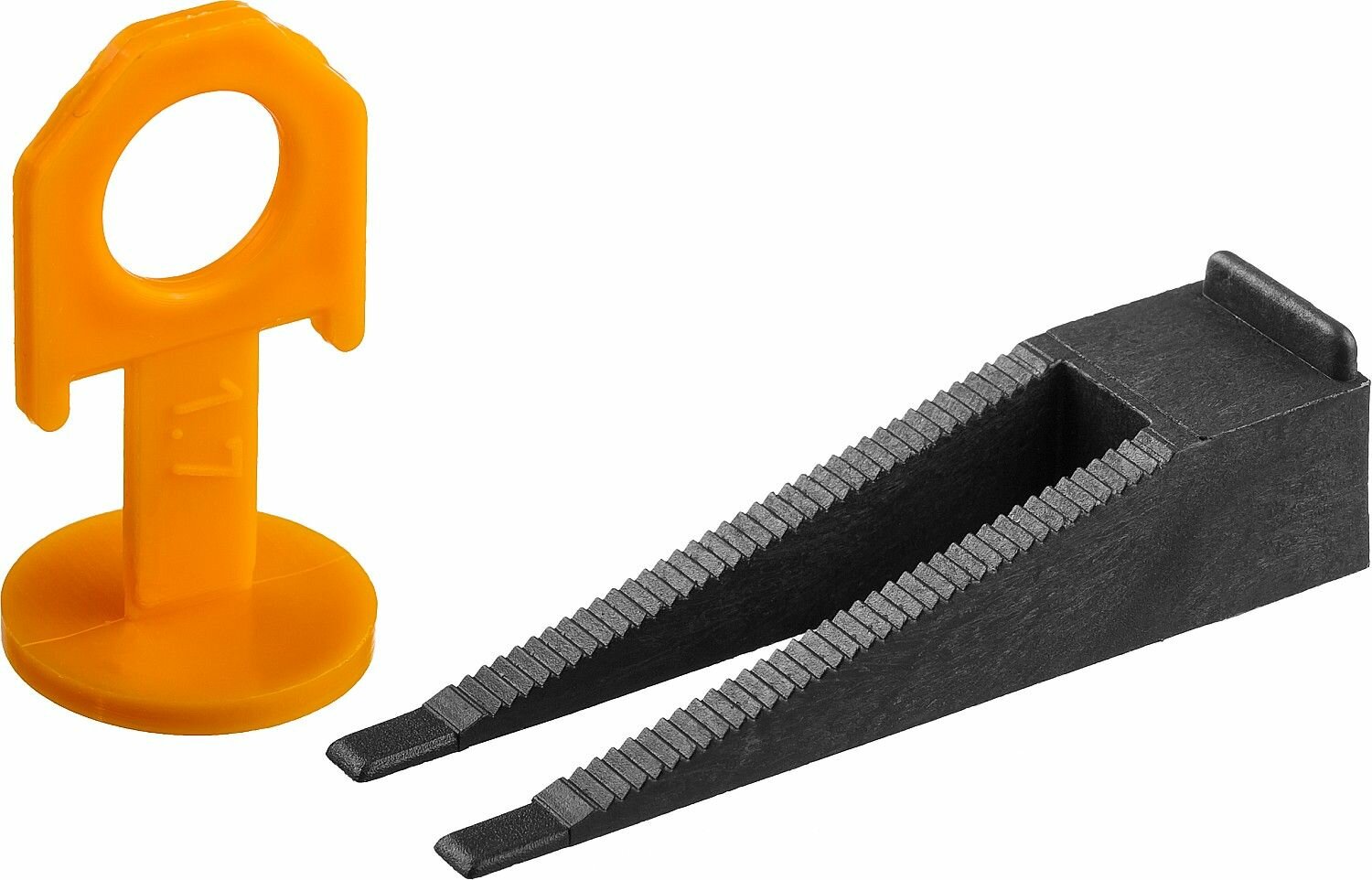 Комплект ЗУБР СВП зажимы и клины 17 мм 50+50 шт система выравнивания плитки 3383-H50