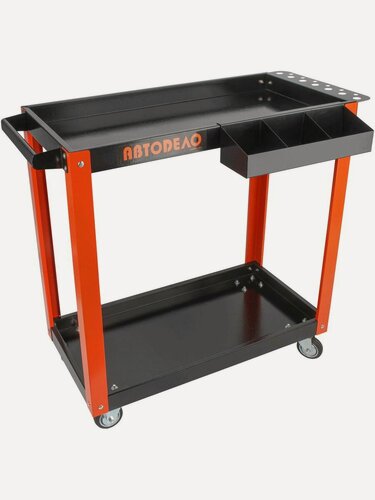 Изображение товара Тележка инструментальная открытая 2 полки, 705х360х750 мм, АвтоDело (44222)