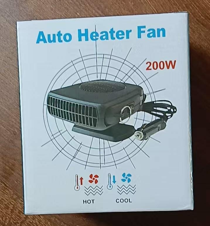 Обогреватель тепловентилятор для авто от прикуривателя  12V