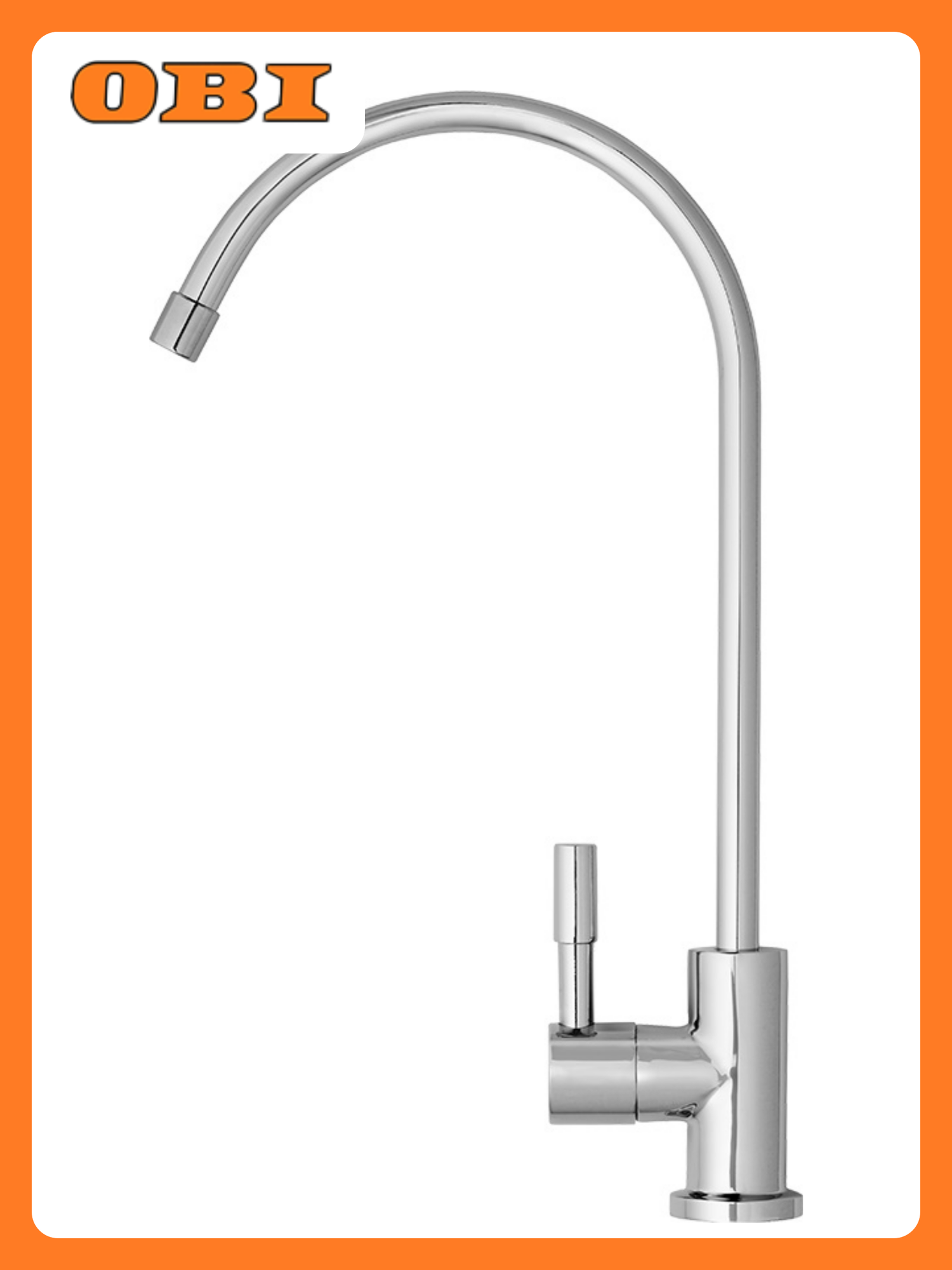 Кран для чистой воды барьер латунь серебристый 1 монтажный отверстие