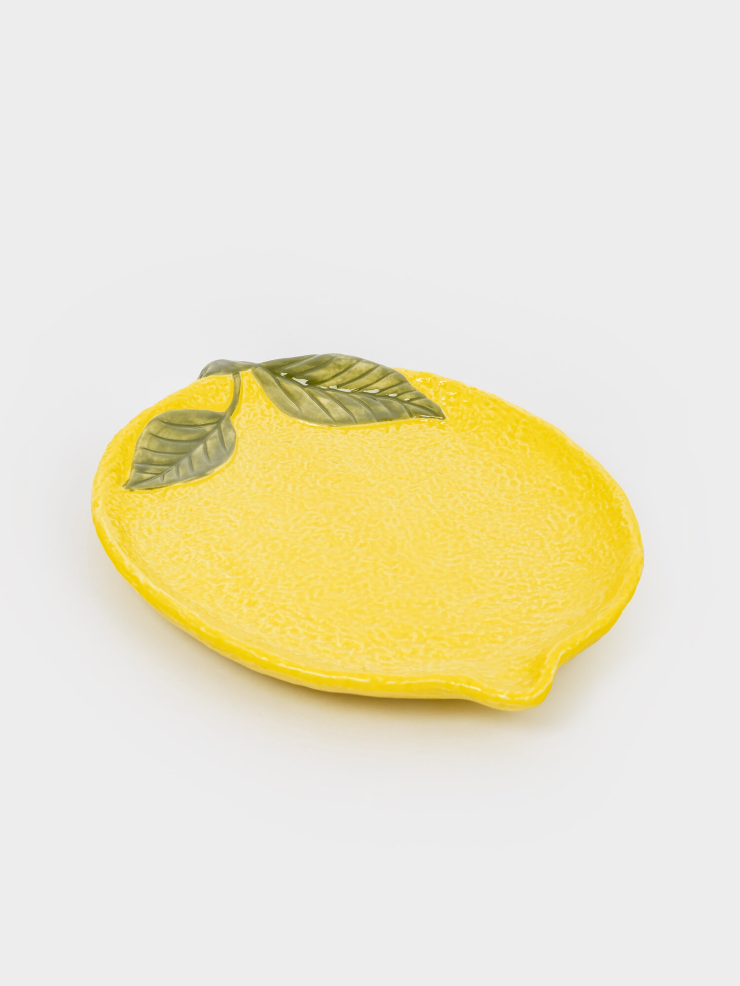 Блюдо, 25х18 см, фарфор P, овальное, желтое, Лимон, Lemon — фото 1
