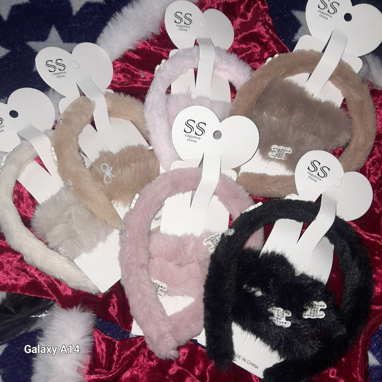 Набор аксессуаров для волос "Ободок1шт и2шт резинки", фиолетовый, чорный_розовый_белый_молочный