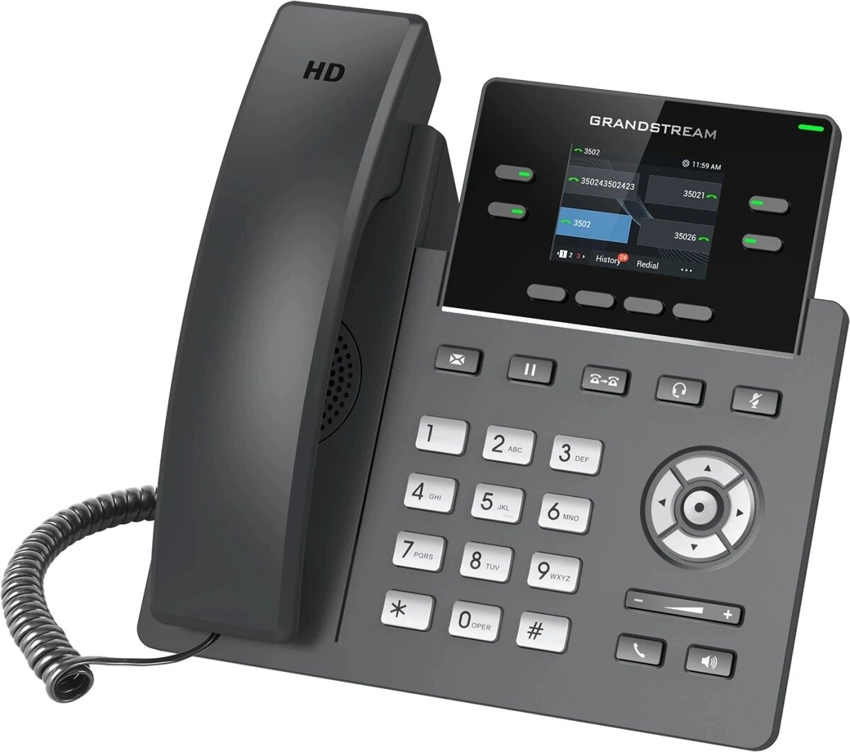 Телефон IP Grandstream GRP-2612G черный