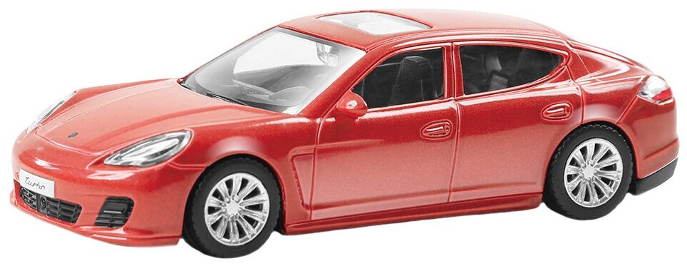 Машина металлическая RMZ City 1:43 Porsche Panamera Turbo, без механизмов, цвет красный 444009RED