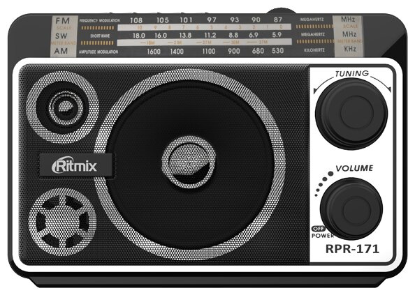 Радиоприемник RITMIX RPR-171, черный - фото №2