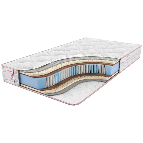 фото Матрас sontelle vivre tense estet, пружинный, белый