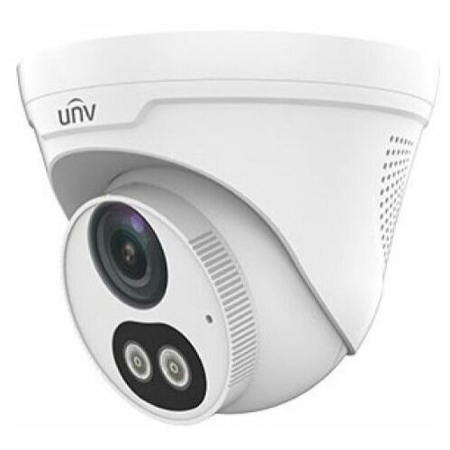 камера видеонаблюдения ip камера uniview ipc3612le adf28kc wl Видеокамера IP UNIVIEW IPC3612LE-ADF28KC-WL купольная, ИК-подсветка и подсветка видимого спектра до 30м, EasyStar 0.003 Лк F1.6, объектив 2.8 мм