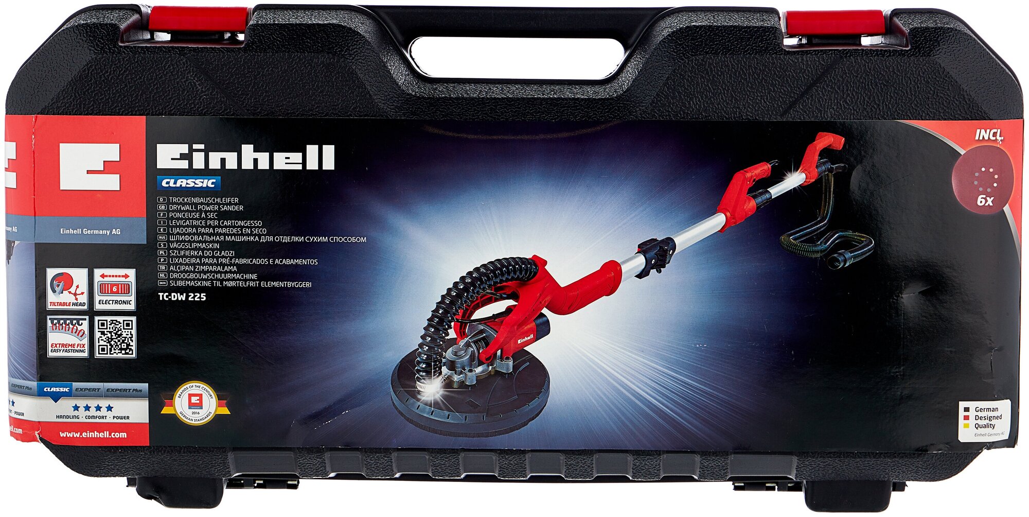 Шлифмашина для стен и потолков Einhell TC-DW 225 4259930, 600 Вт - фотография № 8