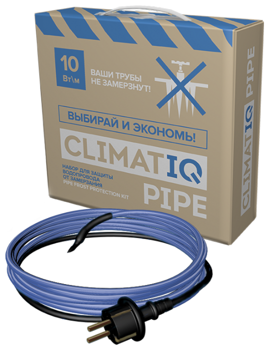 Обогрев труб комплект CLIMATIQ PIPE (монтаж универсальный) 8 м - фотография № 1