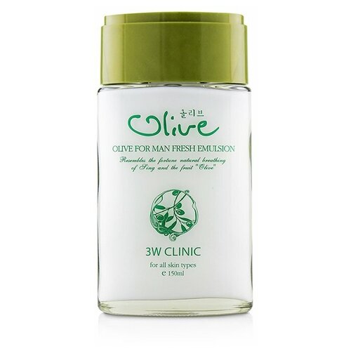 Эмульсия для мужчин оливковая 3W Clinic Olive For Man Fresh Emulsion, 150 мл