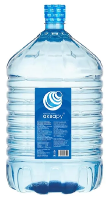 Вода питьевая Аквару, 19 литров, разовая тара