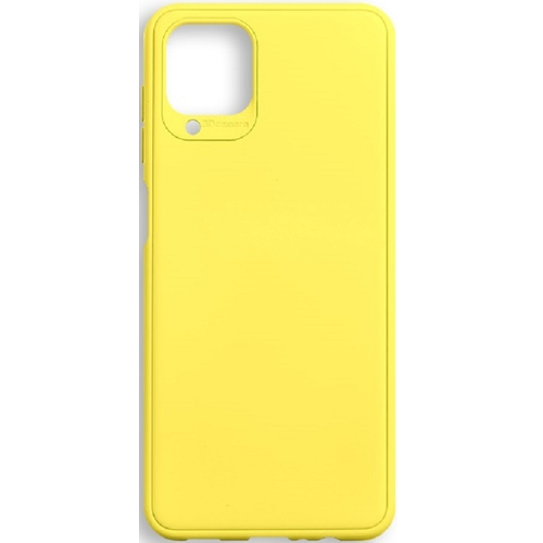 Noname Чехол-накладка для Samsung Galaxy A12 SM-A125F/ Galaxy M12 SM-M127F yellow (Желтый) ультратонкий силиконовый чехол накладка для samsung galaxy a12 m12 с принтом паттерн из блоков