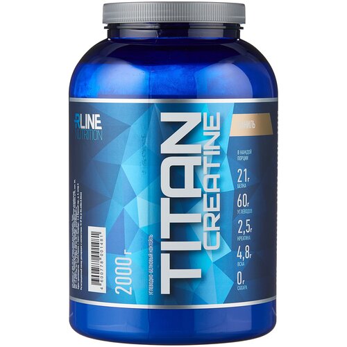 Гейнер RLINESportNutrition Titan Creatine, 2000 г, ваниль rline креатин rline creatine powder 1000 гр