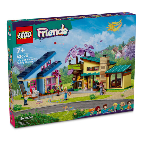 фото Конструктор lego friends 42620 семейные дома олли и пейсли, 1126 дет.