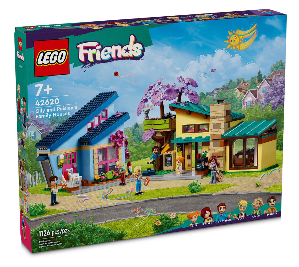 Конструктор LEGO Friends 42620 Семейные дома Олли и Пейсли