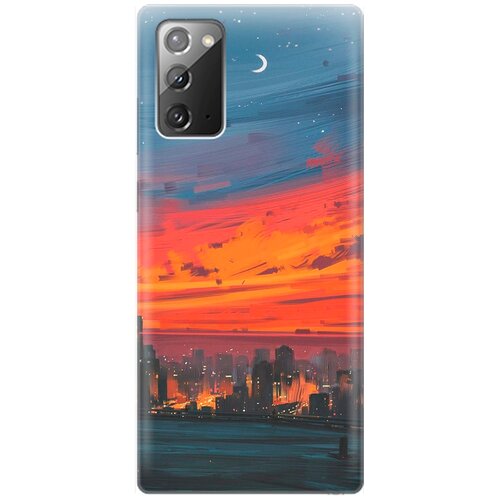 фото Re:pa накладка transparent для samsung galaxy note 20 с принтом "ночь и мегаполис"