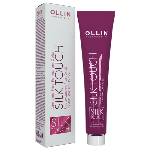 OLLIN Professional Silk Touch стойкий краситель для волос безаммиачный, 8/71 светло-русый коричнево-пепельный, 60 мл