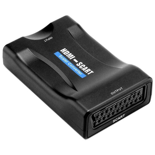 переходник конвертер scart to hdmi с блоком питания от сети Конвертер HDMI-SCART 1080P с блоком питания
