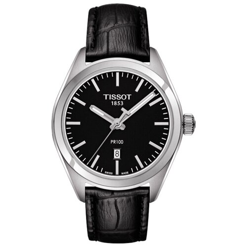 наручные часы tissot t classic серебряный черный Наручные часы TISSOT T-Classic, серебряный, черный