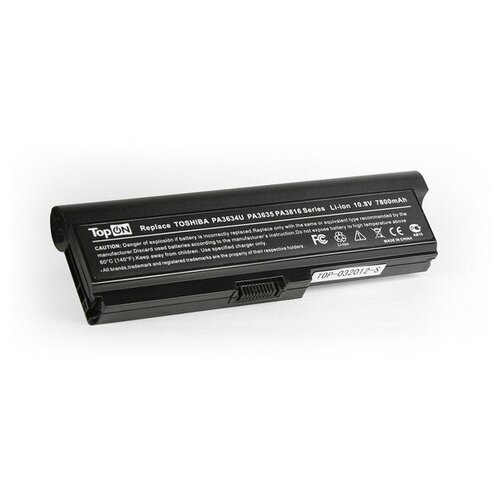 фото Аккумулятор для ноутбука toshiba satellite l655-19h 10.8v 6600mah li-ion чёрный topon