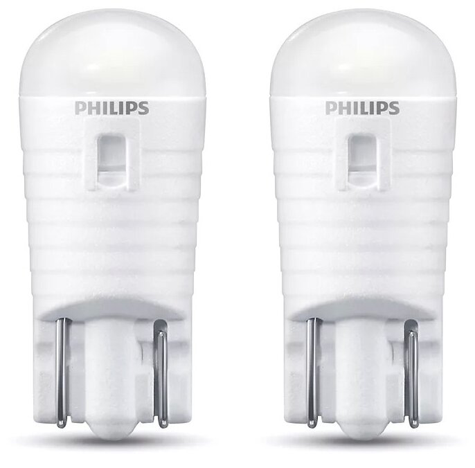 Лампа Светодиодная Philips W5w T10 W2.1х9.5d Led Cool White 6000K Блистер, 2Шт 12V 11961Ulwx2 Philips арт. 11961U30CWB2