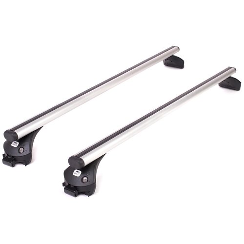 фото Багажник amos boss для audi q5 кроссовер 2008- 5 дв., с аэродинамическими дугами 53 мм х 130 см, с замками