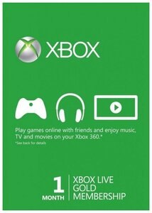 Фото Xbox LIVE Gold 1 месяц Карта подписки (Xbox One)