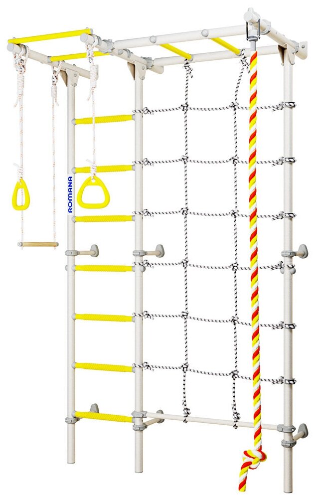 Детский спортивный комплекс Романа Karusel S7, 790 ? 1250 ? 2180 мм, цвет белый прованс ROMANA 292 .