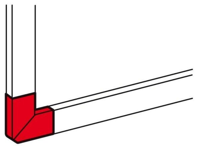 Угол плоский 35х105 бел. Leg LEGRAND 010784 (1 шт.)