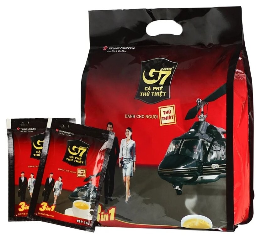 G7 3 в 1 Trung Nguyen (3 шт. по 50 пак. 800 г) - фотография № 1