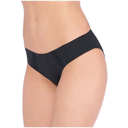 фото Sisi трусы слипы с кружевной отделкой, размер l(48), nero