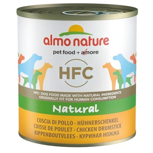 Влажный корм для собак Almo Nature HFC, куриные бедрышки 1 уп. х 2 шт. х 280 г влажный корм для собак almo nature hfc cuisine курица с морковью с рисом 1 уп х 2 шт х 280 г