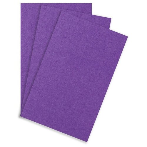 фото Арт узор фетр жесткий набор 3 листа формат а4 толщина 5 мм глициниевый