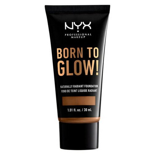 NYX professional makeup Тональный крем Born to glow!, 30 мл, оттенок: Deep Sable nyx professional makeup тональный крем born to glow 30 мл оттенок honey