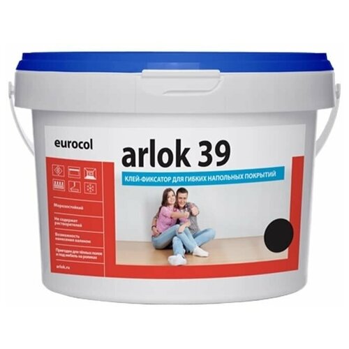 Клей Arlok 39 (1кг) фиксатор для пвх-плитки и ковролина