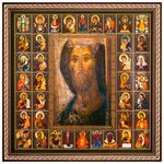 Икона Спас Нерукотворный (оплечный) и Собор Богородицы - изображение