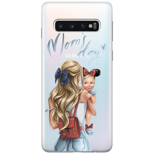 Чехол - накладка Transparent 3D для Samsung Galaxy S10 с принтом Mom's Day чехол накладка transparent 3d для samsung galaxy s10 с принтом bags