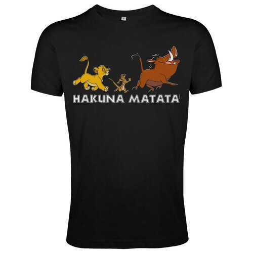 фото Футболка hakuna matata, черная, размер xl disney by 111