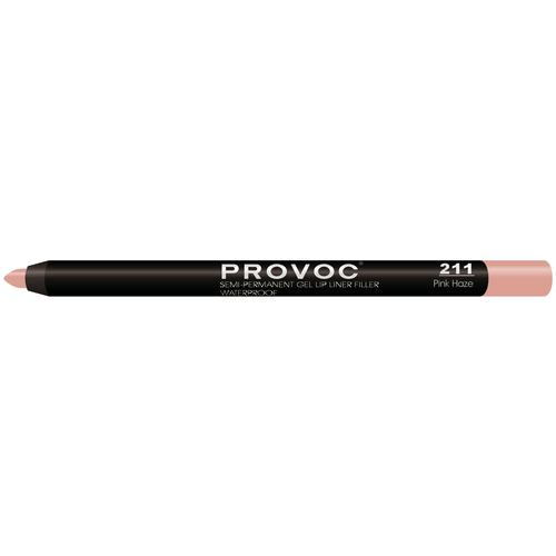 Provoc гелевая подводка в карандаше для губ Semi-Permanent Gel Lip Liner, 211 pink haze provoc гелевая подводка в карандаше для губ semi permanent gel lip liner 31 vixon