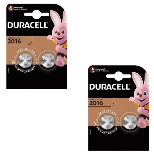 duracell cr2016 Батарейка Duracell 2016, 2 уп., в упаковке: 2 шт.