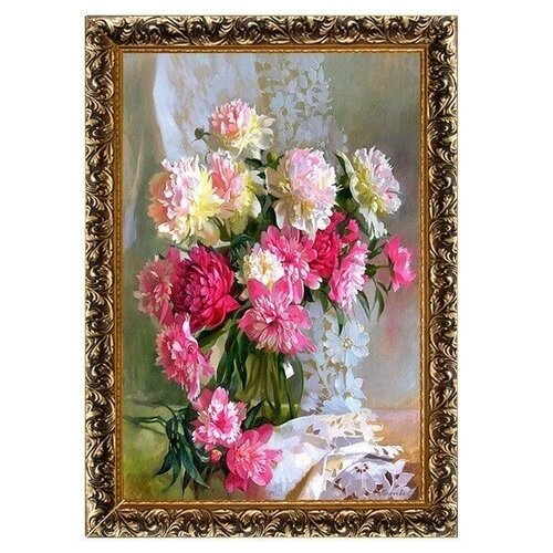 Картина репродукция на стену для интерьера в раме на холсте 30х40 см ГС2