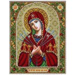 Паутинка Набор для вышивания бисером Пресвятая Богородица Умягчение злых сердец 20 х 25 см (Б-1096) - изображение