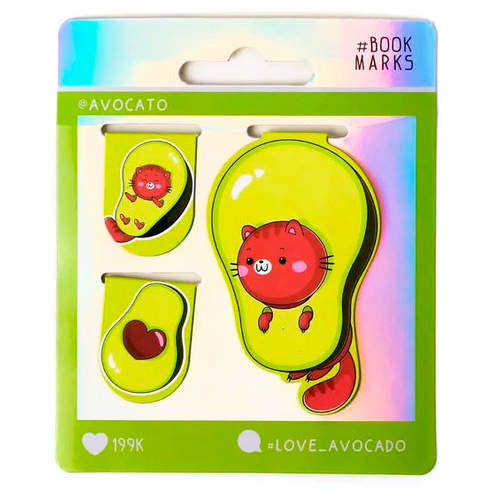 ArtFox Магнитная закладка 2 шт Avocato time